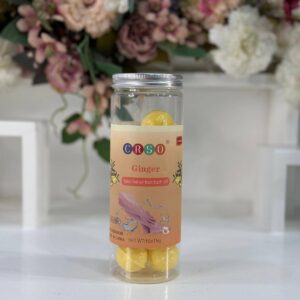 كرات أملاح الزنجبيل الفوارة للعناية بالقدمين